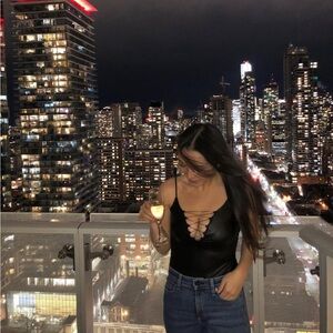 Guess Vegan Leather Body Suit